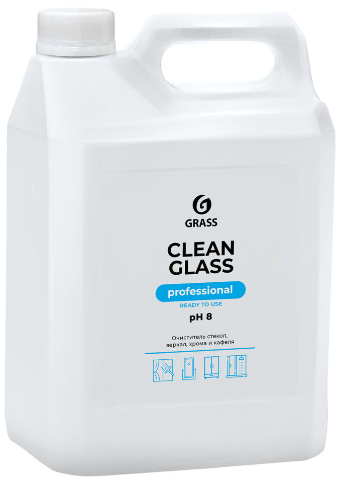 Средство чистящее Grass Clean Glass Professional Очиститель стекол и зеркал 5л