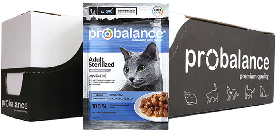 Корм для кошек Probalance Sterilized 85г (упаковка 25 шт.)