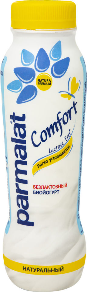 Биойогурт питьевой Parmalat натуральный 1.7% 290г