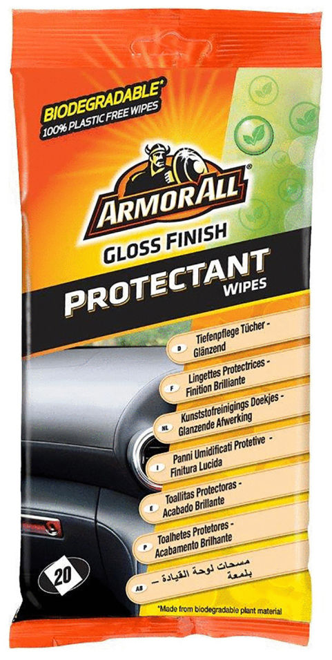 Салфетки ArmorAll Protectant Wipes Gloss Finish 20шт
