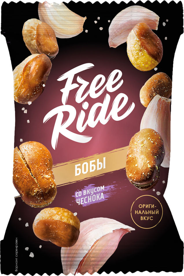 Бобы Free Ride жареные со вкусом чеснока 50г
