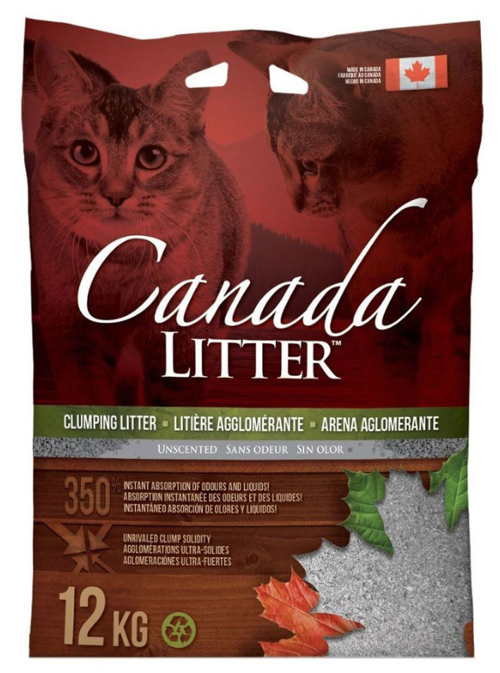 Наполнитель для кошачьего туалета Canada Litter неароматизированный 12кг