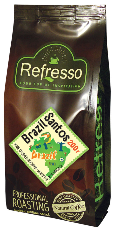 Кофе молотый Refresso Brazil Santos 200г
