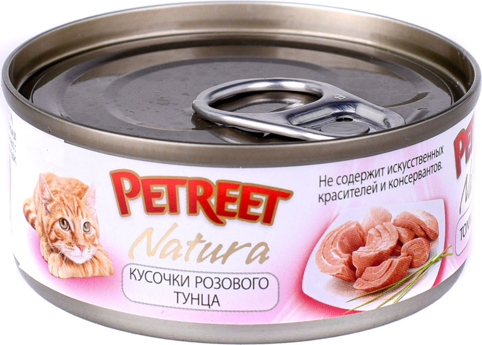Корм для кошек Petreet Кусочки розового тунца 70г (упаковка 12 шт.)