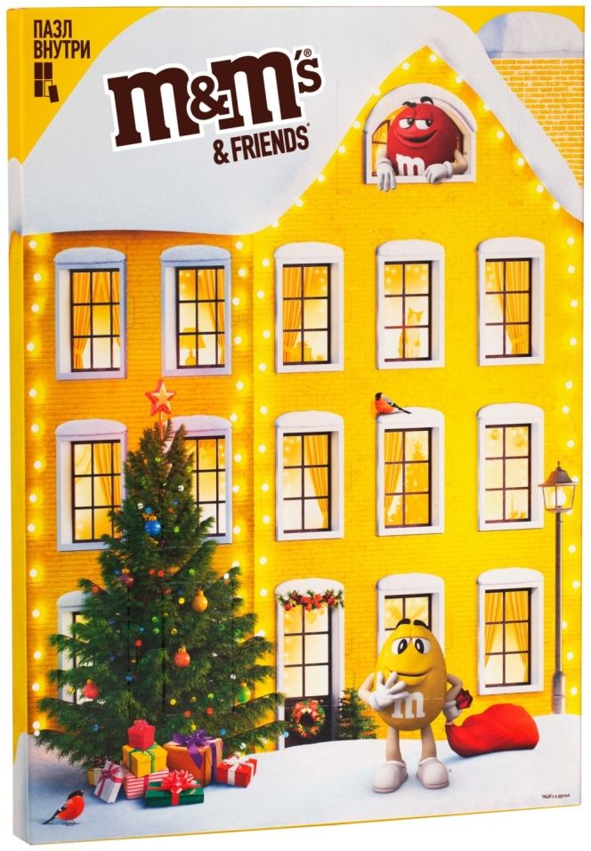 Подарочный набор M&M's Friends Календарь 250г
