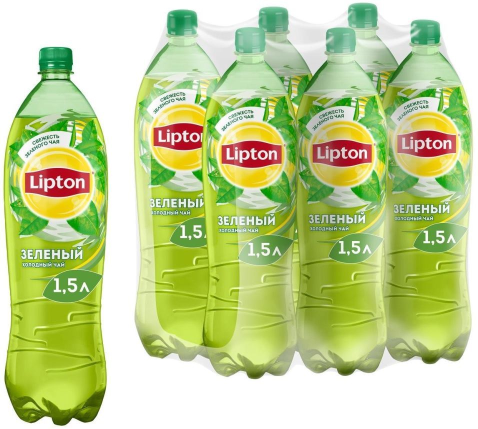 Чай холодный Lipton Зеленый 1.5л (упаковка 2 шт.)