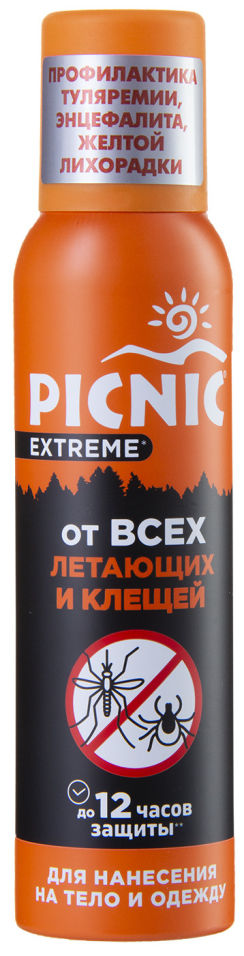 Аэрозоль Picnic Extreme от насекомых и клещей 150мл