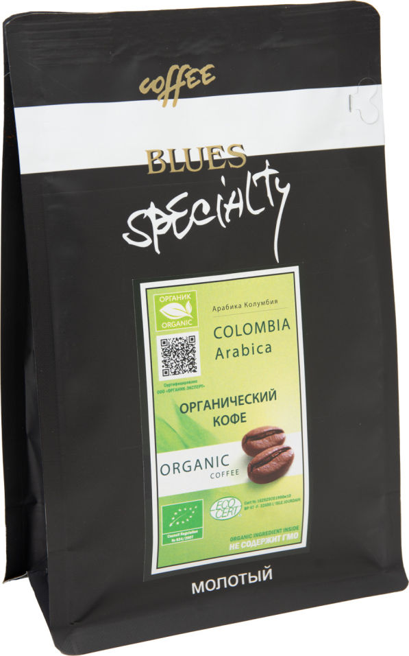 Кофе молотый Coffe Blues Organic Колумбия 200г