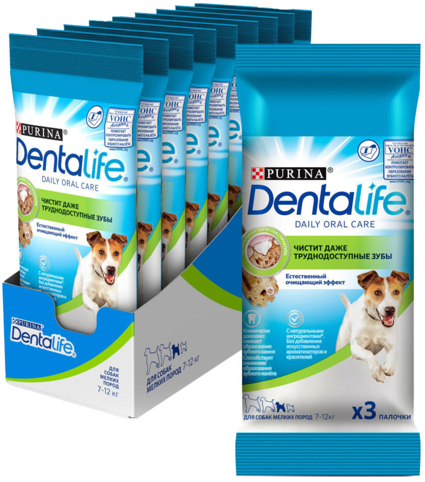 Лакомство для собак DentaLife для мелких пород для здоровья полости рта 49г (упаковка 3 шт.)