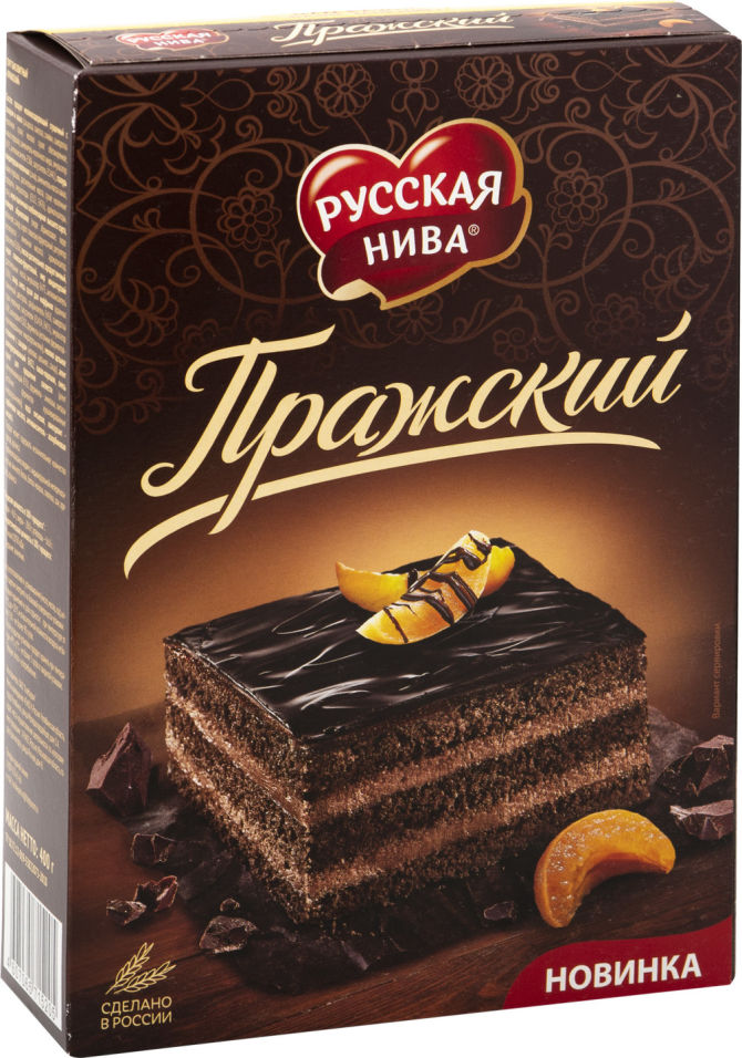 Торт Русская нива Пражский 400г