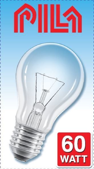 Лампа накаливания Pila A55 E27 60Вт