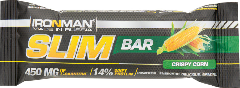 Батончик IronMan Slim Bar Хрустящая кукуруза 50г