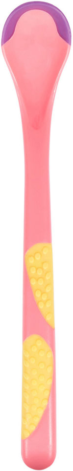 Ложка для кормления Baboo термочувствительная розовая 4+
