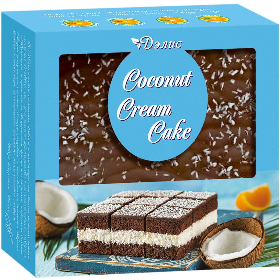 Торт La Creme Клер Дэлис Coconut Cream cake 200г