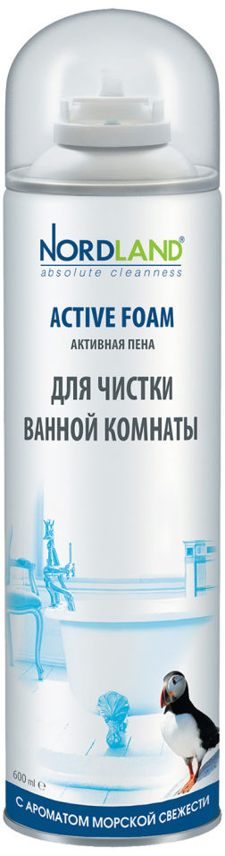 Средство для чистки ванной комнаты Nordland Active Foam с ароматом морской свежести 600мл