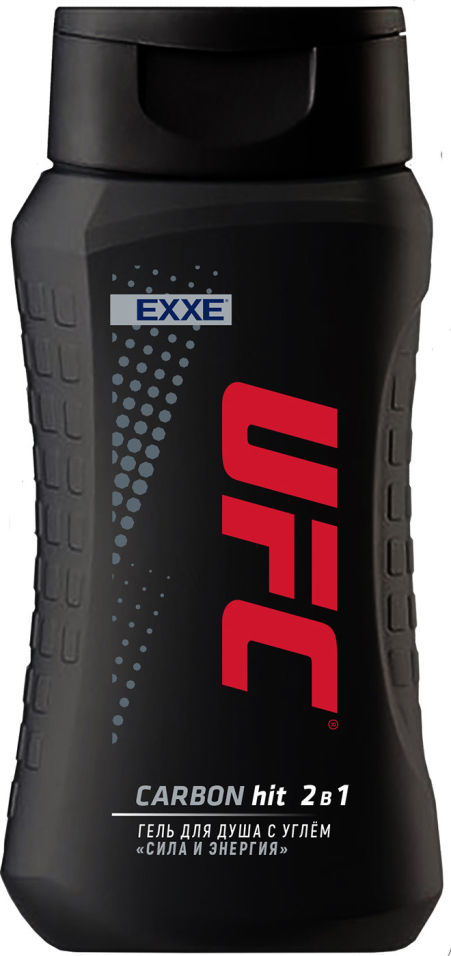 Гель для душа EXXE UFC Carbon hit Сила и энергия с углем 250мл
