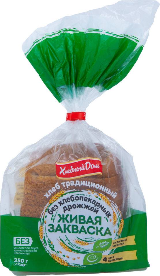 Хлеб Хлебный Дом Традиционный без дрожжей 350г