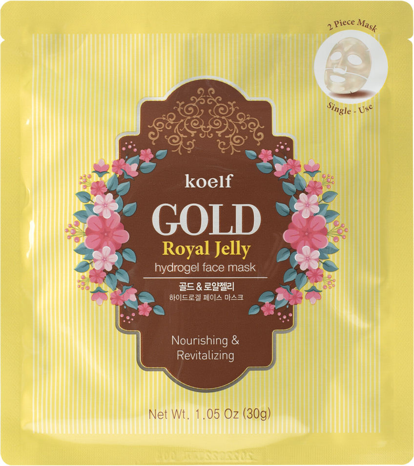 Маска для лица Koelf Gold Royal Jelly с коллоидным золотом и пчелиным маточным молочком 30г
