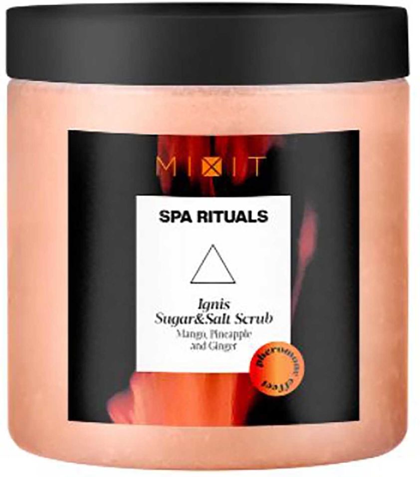 Скраб для тела MiXiT Spa Rituals Ignis Sugar&Salt Scrub Обновляющий с экстрактами манго ананаса и имбиря 250г