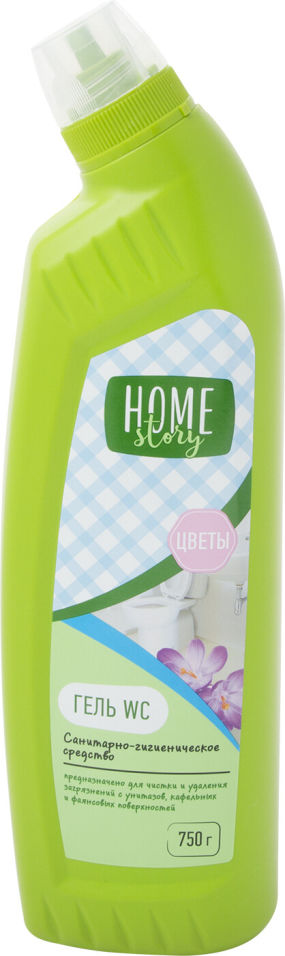 Средство чистящее Home Story Гель WC Цветы 750г