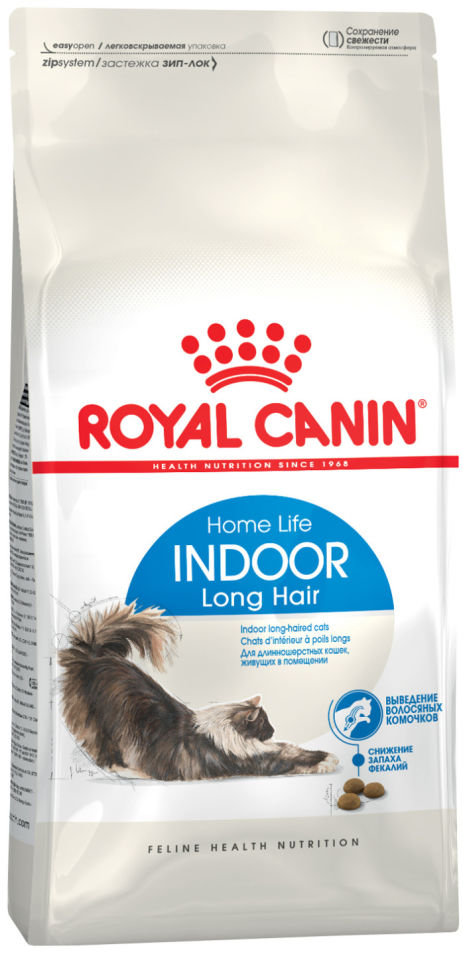 Сухой корм для кошек Royal Canin Indoor Long Hair Птица 2кг