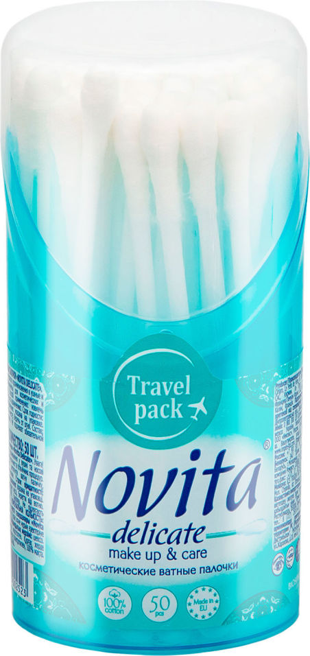 Ватные палочки Novita Delicate 50шт