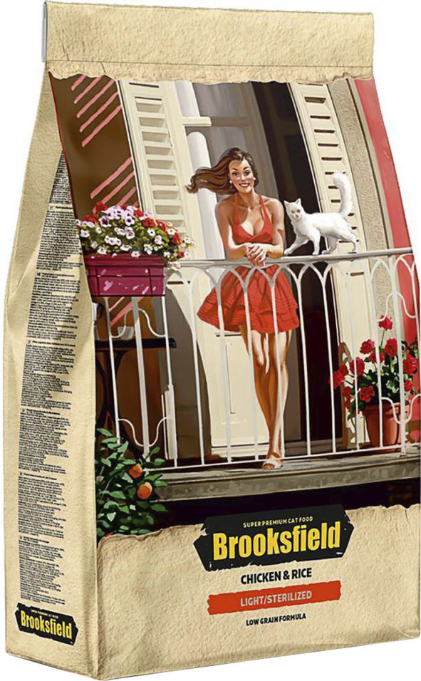 Сухой корм для кошек Brooksfield Adult Cat Light/Sterilized Chicken с курицей и рисом 2кг Сухой корм для кошек Brooksfield Adult Cat Light/Sterilized Chicken с курицей и рисом 2кг