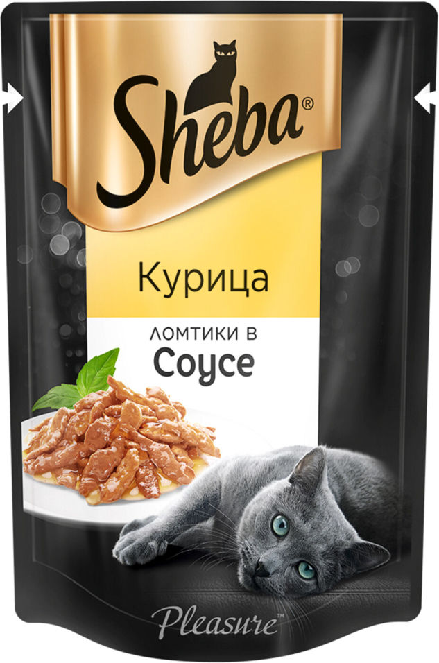 Корм для кошек Sheba Pleasure Ломтики с курицей в соусе 85г Корм для кошек Sheba Pleasure Ломтики с курицей в соусе 85г