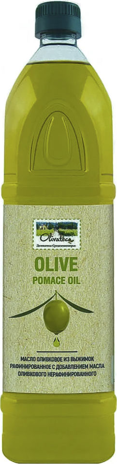 Масло оливковое Olivateca Cuadrado рафинированное с добавлением нерафинированного 1л