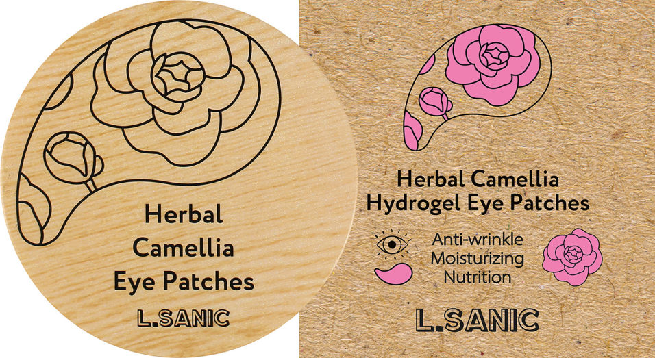 Гидрогелевые патчи для области вокруг глаз L.Sanic с экстрактом камелии 60шт