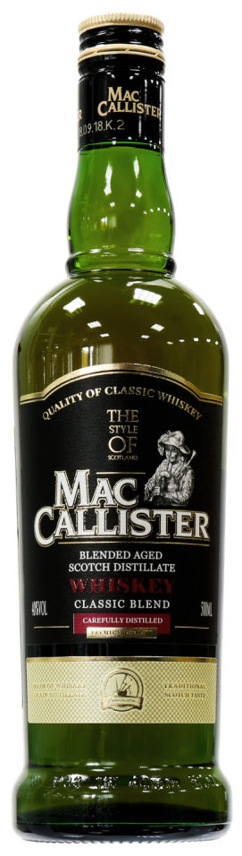 Отзывы о Виски MacCallister Classiс Blend 40% 0.5л