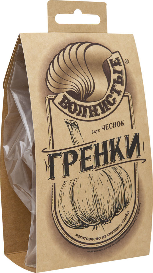 Гренки Волнистые с чесноком 75г