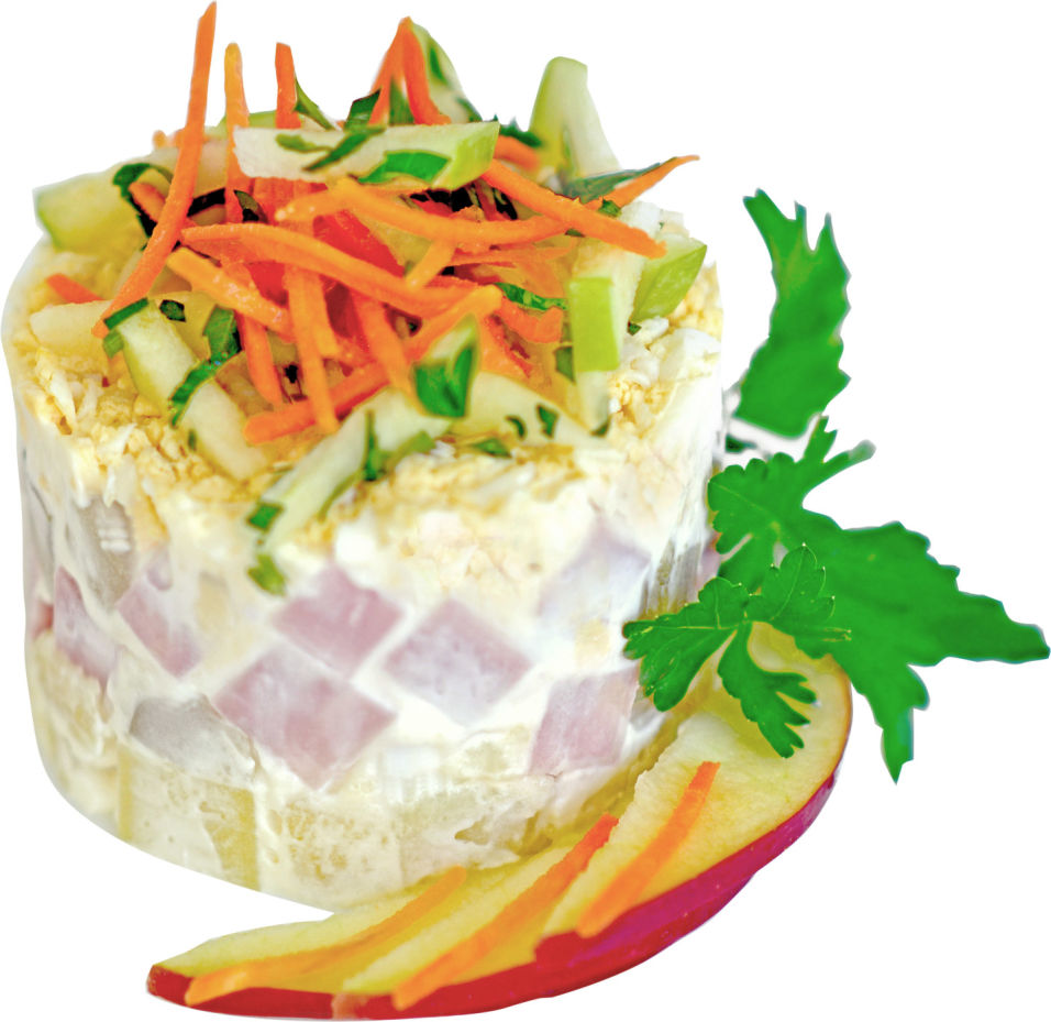 Салат Финский с ветчиной и яблоками купить с доставкой в