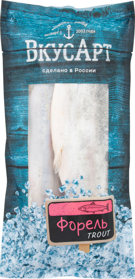 Форель Вкус Арт потрошеная с головой 400-600 0.8-1кг