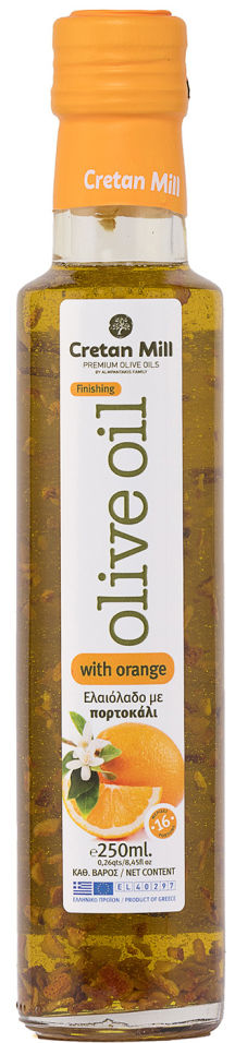Масло оливковое Cretan Mill Extra Virgin с апельсином 250мл