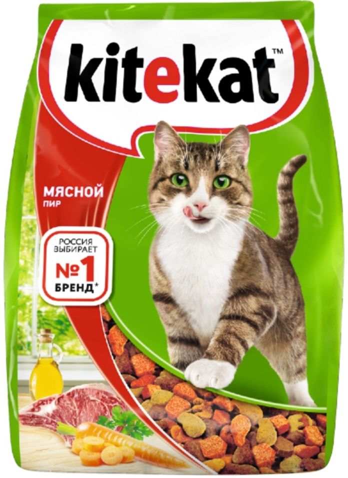 Сухой корм для кошек Kitekat Мясной Пир 350г Сухой корм для кошек Kitekat Мясной Пир 350г