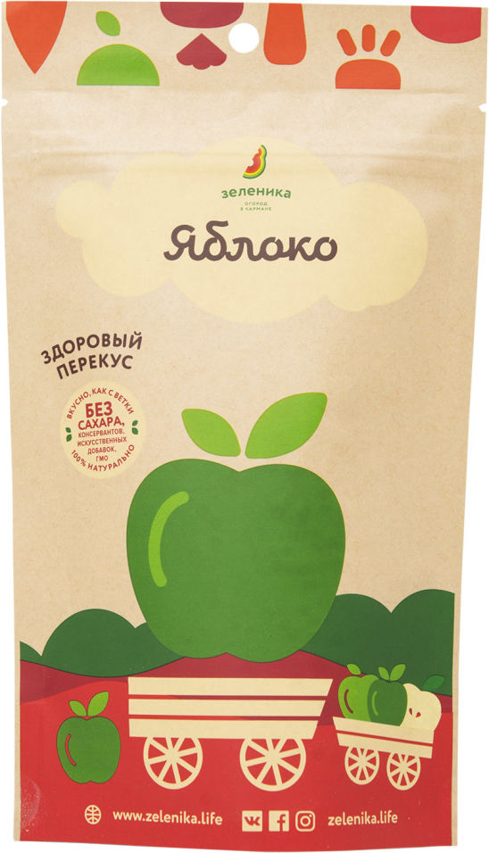 Яблоко Зеленика здоровый фруктовый перекус 20г