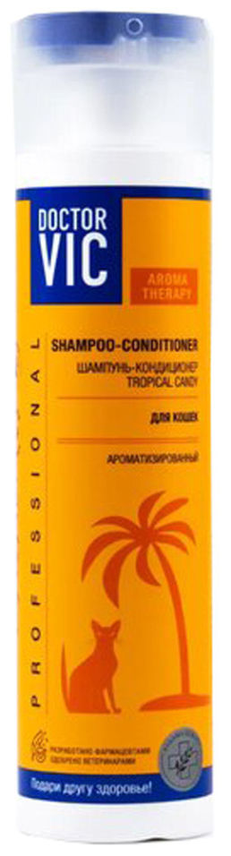 Шампунь-кондиционер для кошек Doctor VIC Tropical Candy для всех пород 250мл 237₽