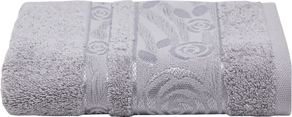 Полотенце махровое Романтика серое 50*90см