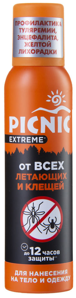 Аэрозоль Picnic Extreme от насекомых и клещей 150мл 200₽