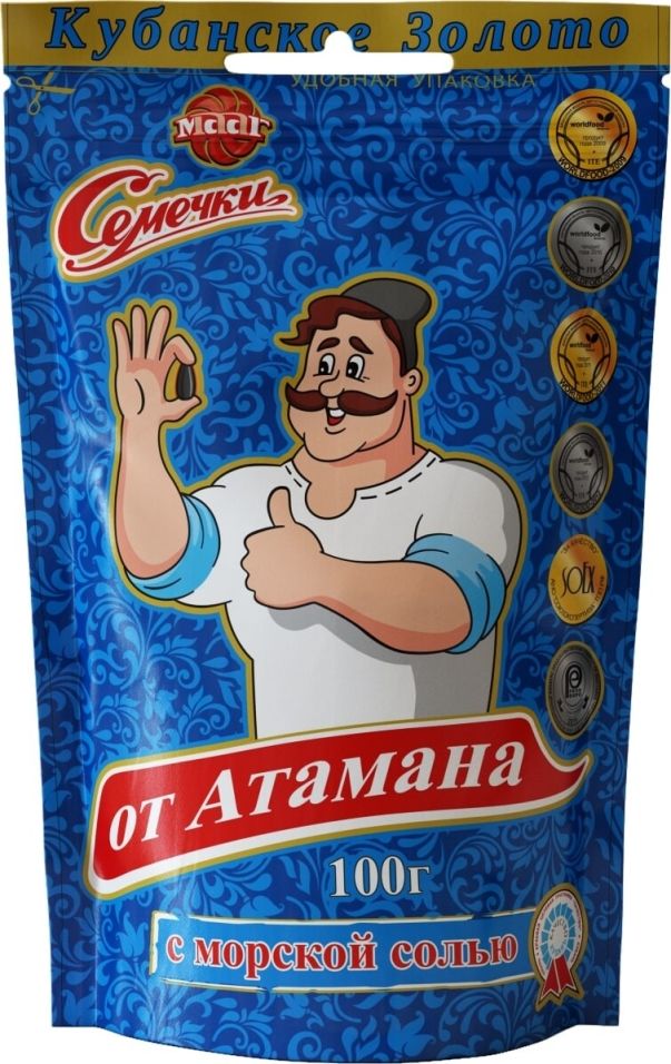 Семечки от Атамана МААГ с морской солью обжаренные 100г