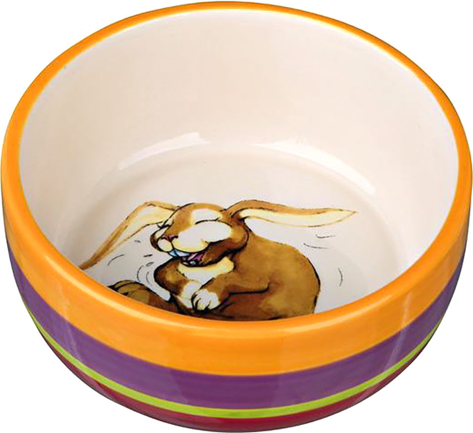 Миска для кроликов Trixie керамическая кремовая 11см 250мл Миска для кроликов Trixie керамическая кремовая 11см 250мл