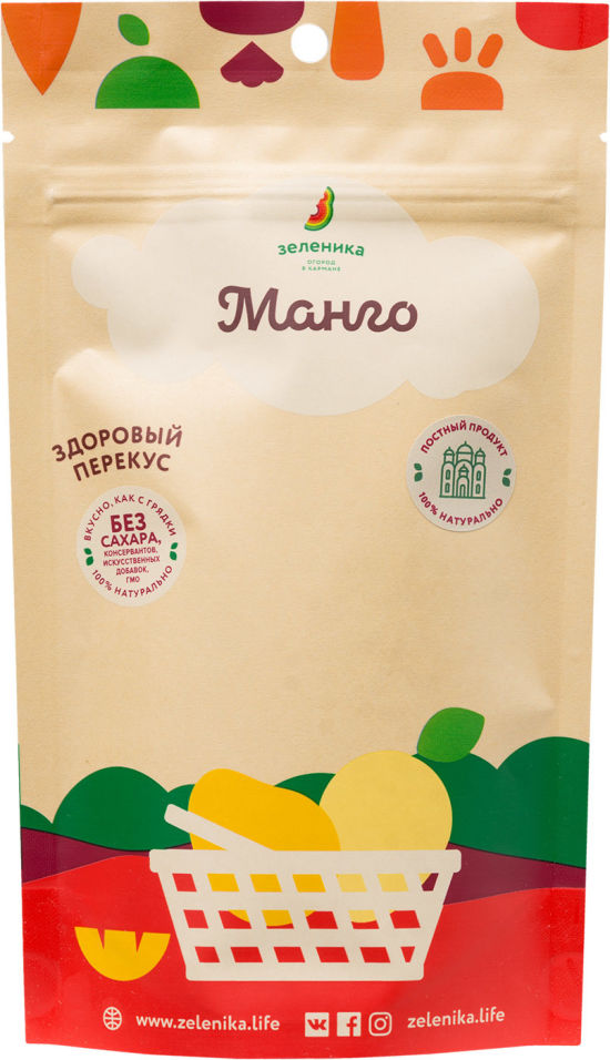 Манго Зеленика здоровый фруктовый перекус 20г