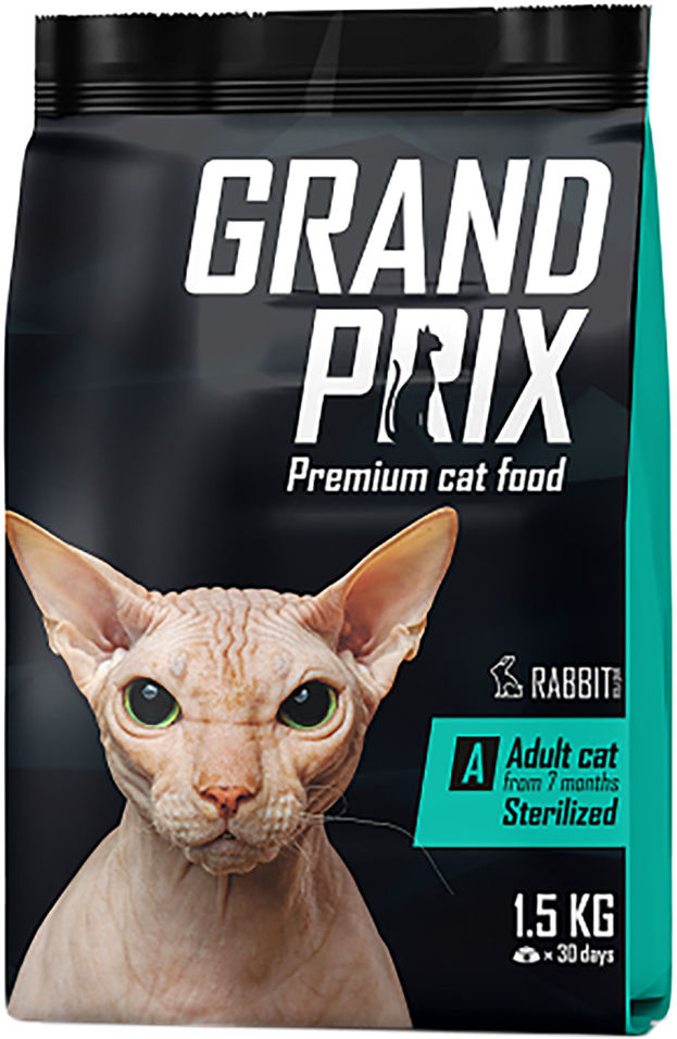 Отзывы о Корме для кошек Grand Prix Adult Sterilized Кролик 1.5кг Отзывы о Корме для кошек Grand Prix Adult Sterilized Кролик 1.5кг