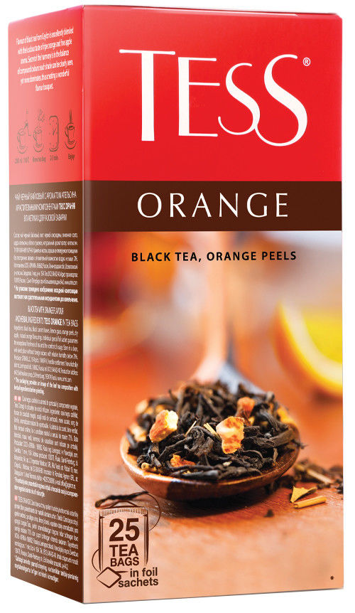 Чай черный Tess Orange с апельсином 25 пак