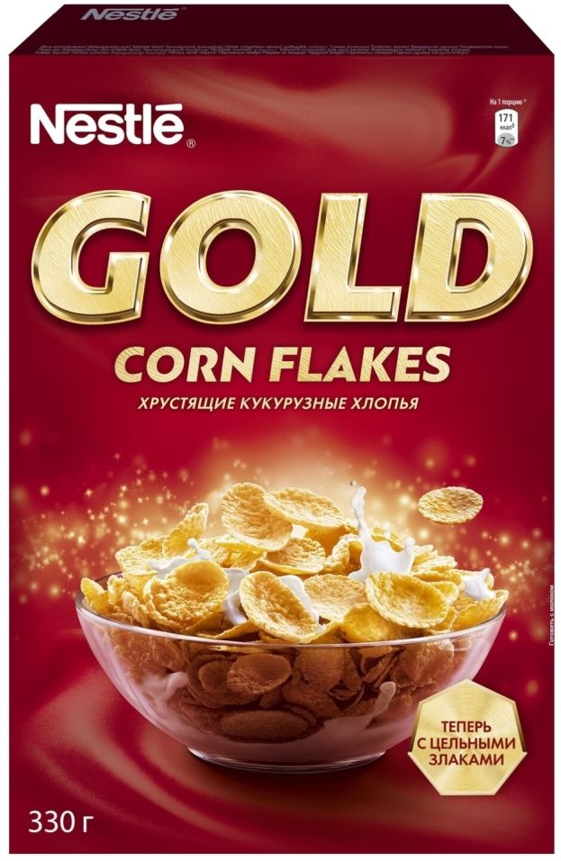 Хлопья Nestle Gold Кукурузные 330г