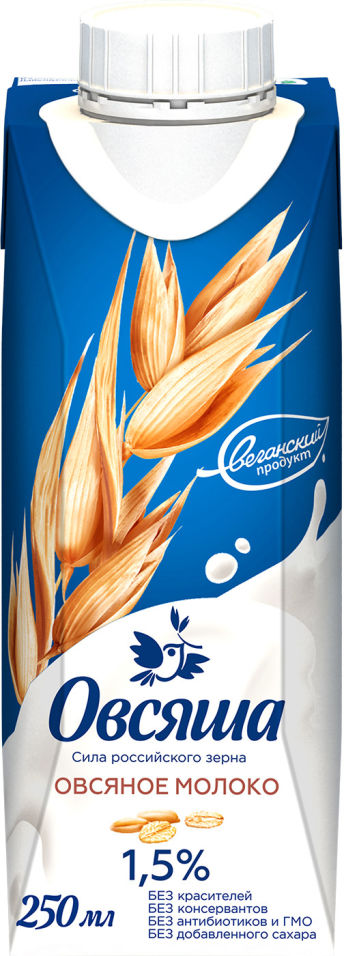 Напиток Овсяша Овсяный 1.5% 250мл