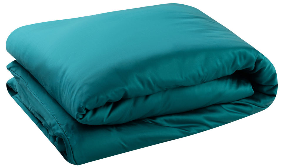 Пододеяльник Amalco Home Тенсель на молнии морская волна 175*200см