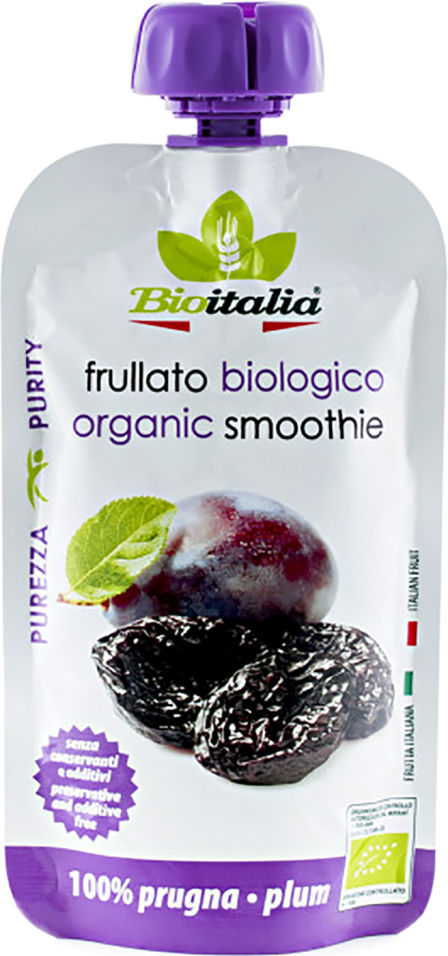 Пюре BioItalia из сливы BIO 120г