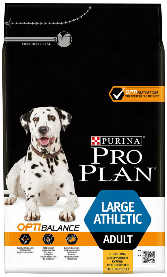 Сухой корм для собак Pro Plan Large Athletic Adult для крупных пород атлетического телосложения с курицей 3кг Сухой корм для собак Pro Plan Large Athletic Adult для крупных пород атлетического телосложения с курицей 3кг
